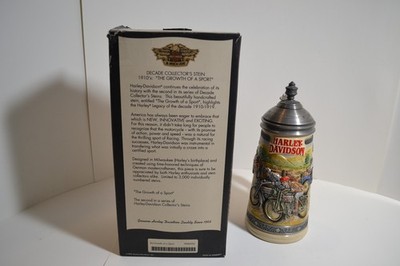 Gerz Harley Davidson “Decade Signature Series 1910's Stein Number