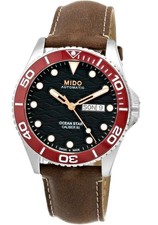 Mido Ocean Star 200C 42.5mm Black Dial Leather Men's Watch M042.430.16.051.00