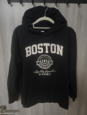 Jungen Kapuzenpullover Hoodie schwarz Gr. 146...
