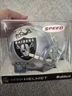 Tim Brown Oakland  Raiders Speed Mini Helmet Autographed