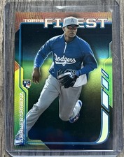 2014 Topps Finest Refractor /99 Erisbel Arruebarrena #76 Los Angeles Dodgers