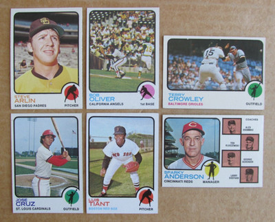 1973 TOPPS BASEBALL CARD SINGLES #266-500 COMPLETE YOUR SET U-PICK UPDATED 5/26