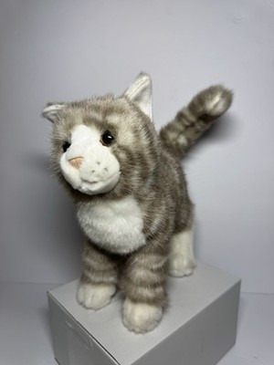 Douglas Cuddle Toy Grey Tabby Cat Stuffed Animal Kitten Toy 10'' NO TAG