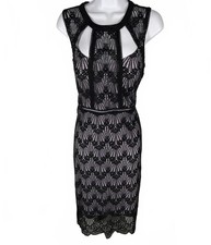 GUESS | Gothic Lace Overlay Midi Cocktail Dress | Whimsigoth Vibes | Size 14