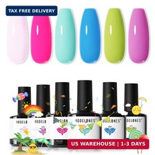 Modelones Gel Nail Polish Set, 6 Colors 2026 Spring Summer Pastel Mint Purple Li