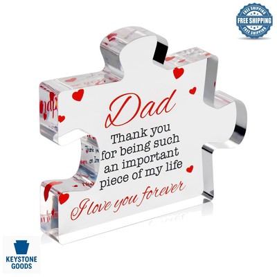 Personalized Acrylic Puzzle Gift for Dad - Heartfelt Father's Day & Birthday ...