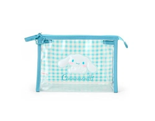Cinnamoroll Clear Gingham Zipper Pouch - Thumbnail 4