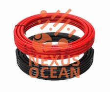 12 AWG Gauge Wire Silicone Flexible Copper Stranded Cables For RC Black  Red