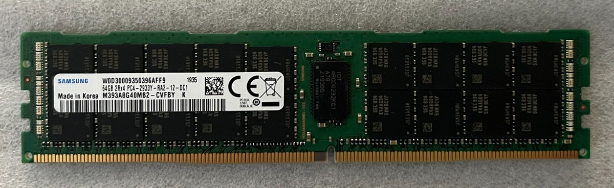 Samsung M393A8G40MB2-CVFBY 64GB(1x64GB) PC4-23400 (DDR4-2933