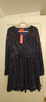 Lilly Pultizer Jessamine Long Sleeve Dress Low Tide Navy Women's size 4 