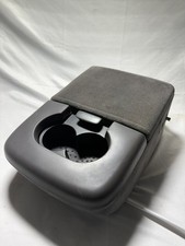 1997-2003 Ford F150 Center Console Arm Rest Jump Seat Oem Dual 2 Cup Holder Grey