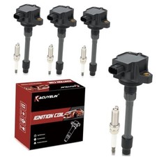 UF781 Ignition Coil Pack and Double Iridium Spark Plugs Set of 4 Compatible