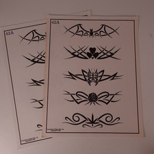 Spaulding Rogers 42A Tattoo Flash Sheet Tribal Armband Designs 1996