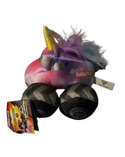 SPIN MASTER 2025 MONSTER JAM SPARKLE SMASH PLUSH TRUCK WITH ENGINE SOUNDS NEW