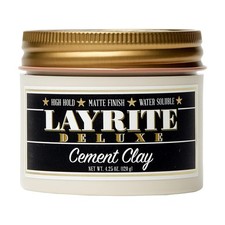 4.25oz Layrite Cement Clay - Re-Workable Styling Clay with Mild Cream Soda Scent