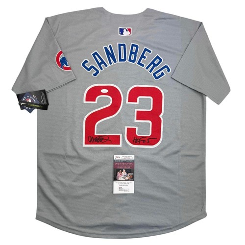 Autographed/Signed Ryne Sandberg HOF Chicago Cu…