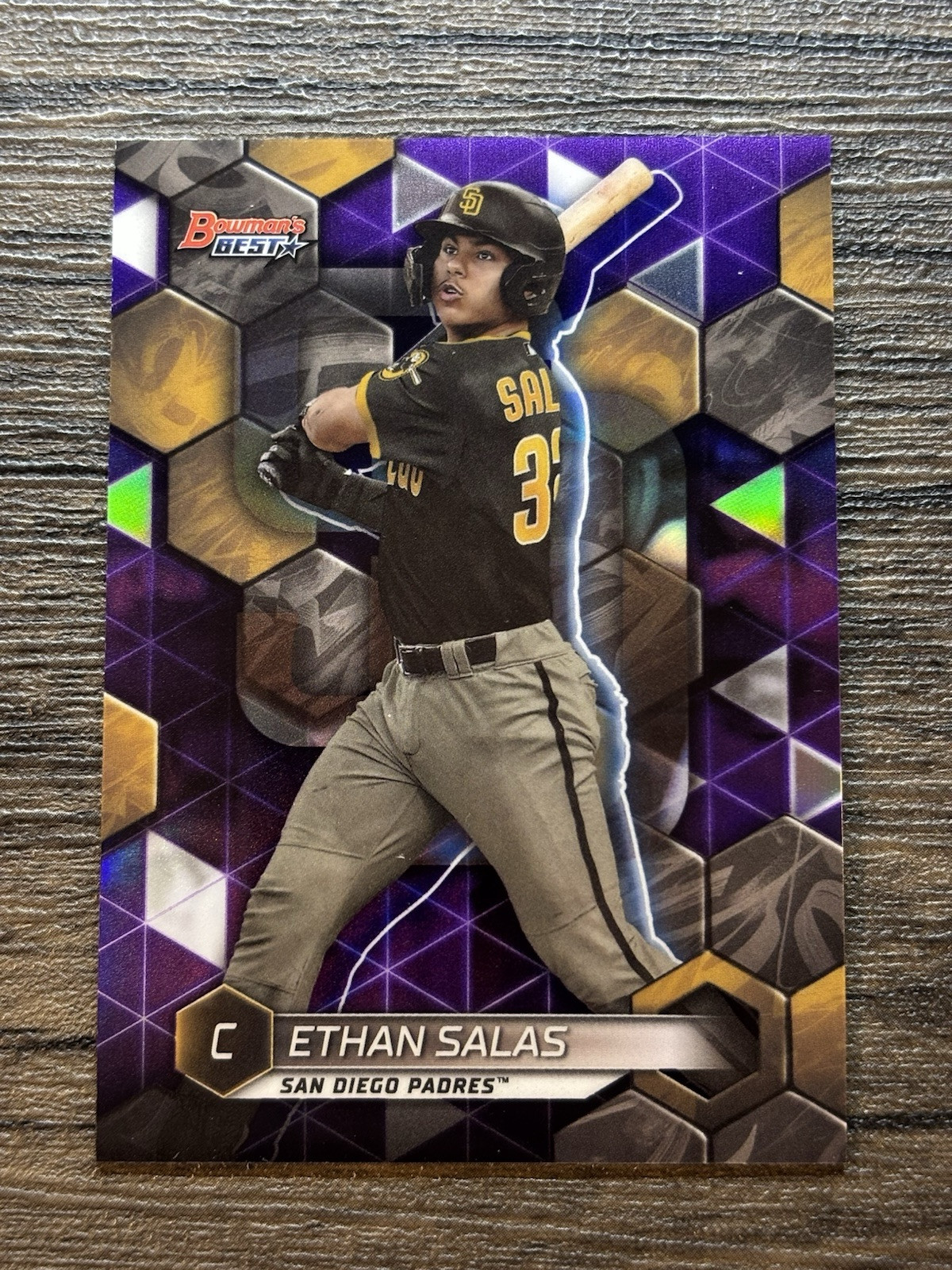 2023 Bowmans Best Purple Refractor Ethan Salas /250 San Diego Padres