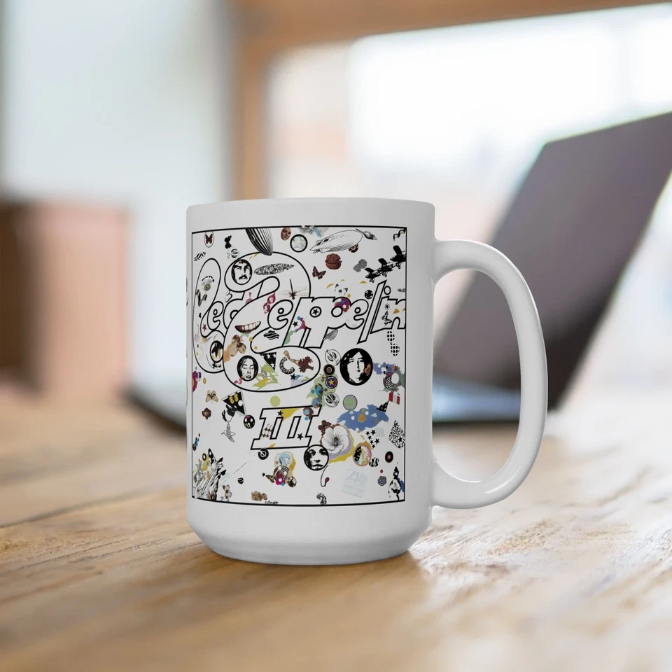 RETRODESIGN Led Zeppelin III inspired Ceramic Mug 11oz 15oz CLASSIC ROCK ALBUM