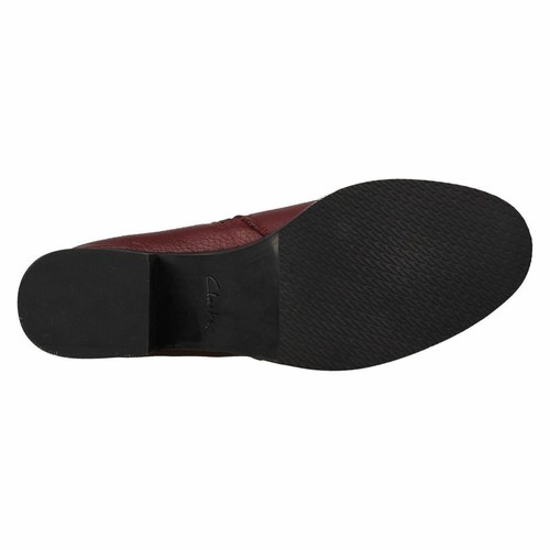 Mujer Clarks ' Mila Charm ' Bloque Tacón Botines de Piel - Ancho D - Imagen 14 de 21