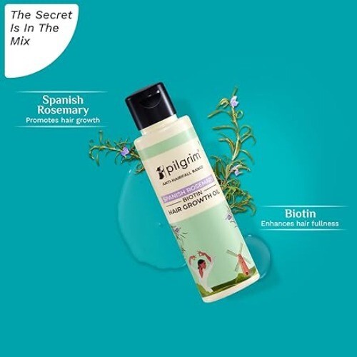 Pilgrim Spanischer Rosmarin & Biotin Haarwuchsöl zur Kontrolle des Haarausfalls. 100ml - Bild 3 von 6