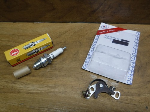 70-78 HONDA ATC90 ATC 90 IGNTION CONTACT BREAKER POINTS W/ FREE SPARK PLUG D8HA - Picture 4 of 12
