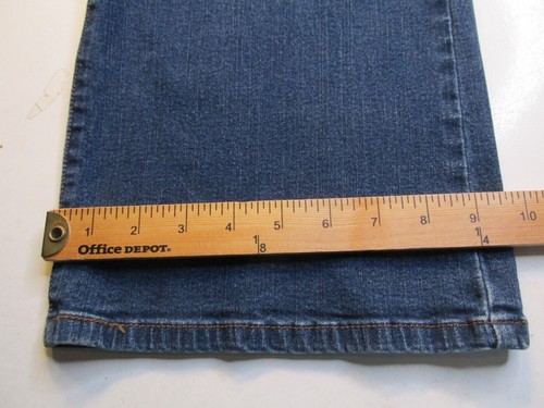 LEVI'S 512 Perfectly Slimming Straight Jeans Women 14M Blue Denim Stretch - Picture 14 of 15