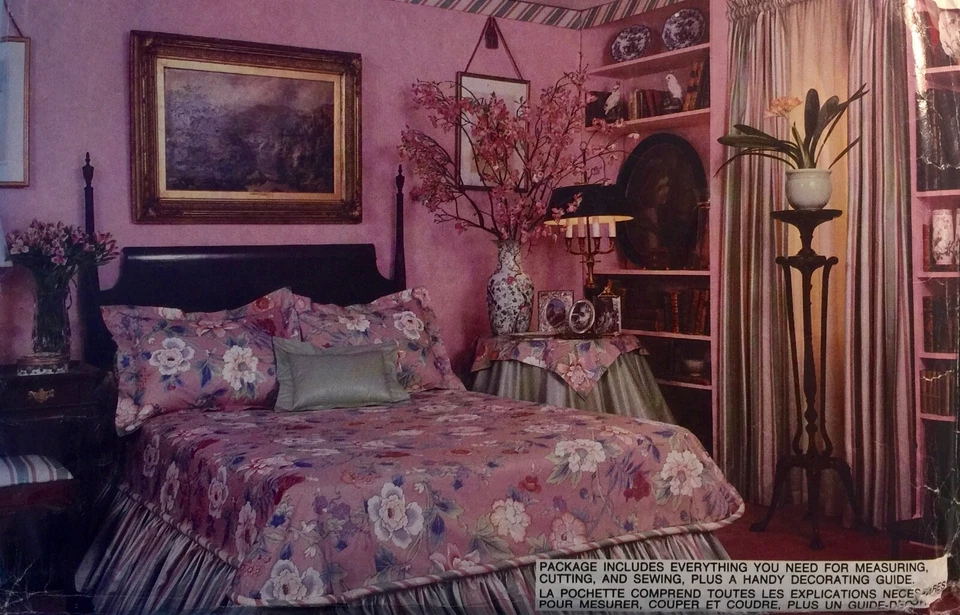 NEW/VINTAGE 1980s VOGUE BEDROOM RUFFLED INTERIORS PATTERN 1422 - Image 2 of 2