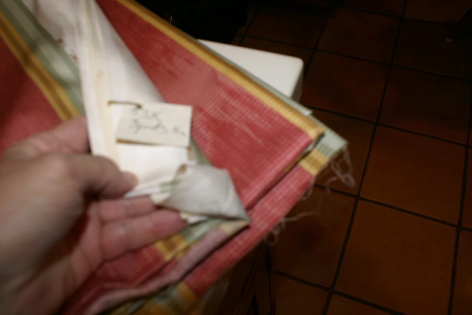 53" X 3 YDS.14" DURHAM STRIPE FABRIC ROYAL SCREEN DESIGN FOR M.MERCURIO - Image 4 of 4