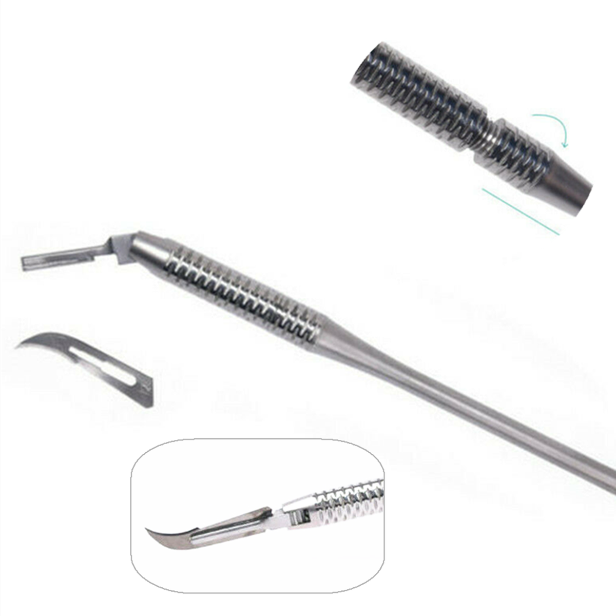 Adjustable #3 Scalpel Handle For Dental & Medical Use – Surgical Instrument With Blade Compatibility