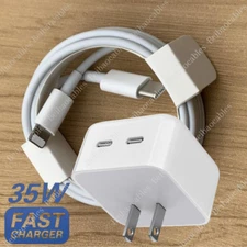 35W Wall Power Adapter Block Fast Charger Type C Cord  For iPhone 14 13 12 11 X