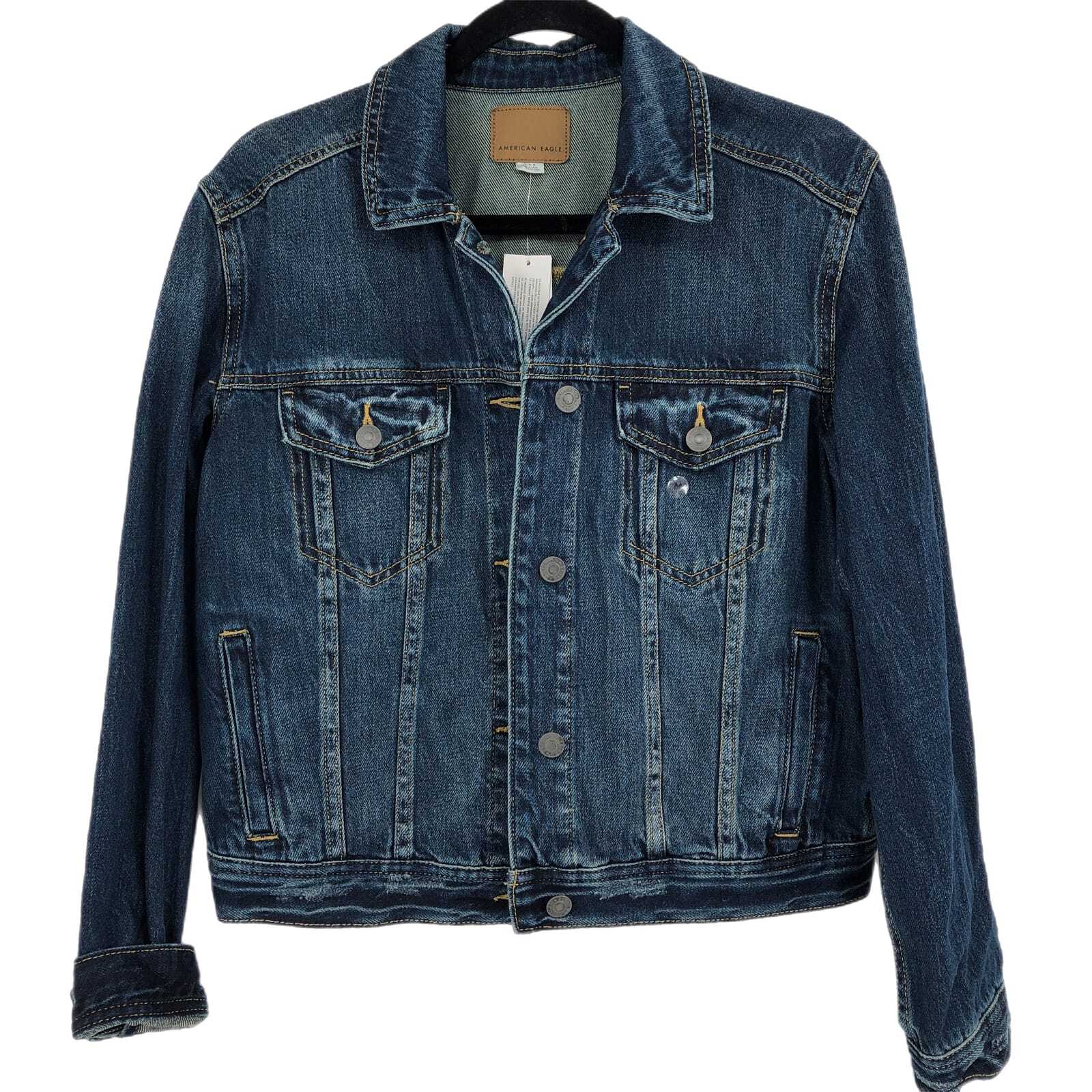 American Eagle Outfitters Blue Basic Jean Jacket … - image 1