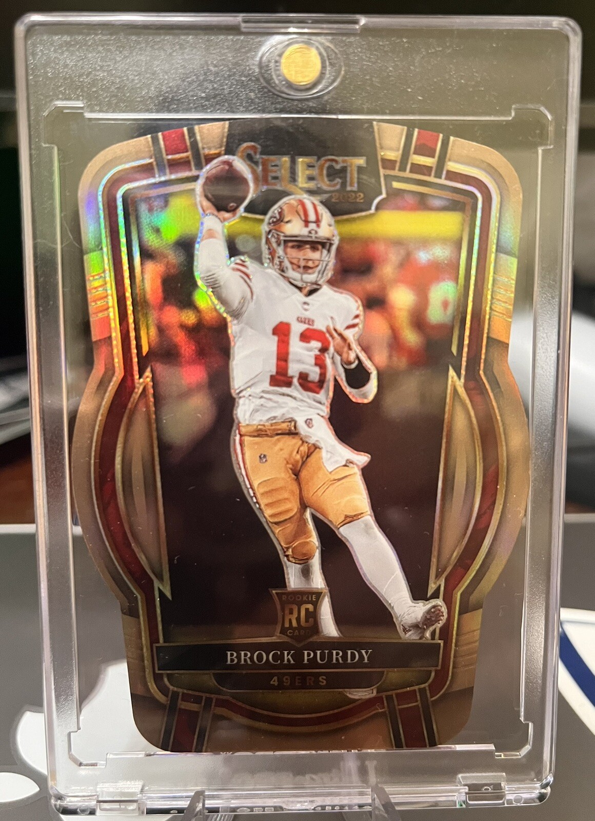 2022 Panini Select - Club Level Copper Prizm Die-Cut #213 Brock Purdy /99 (RC)