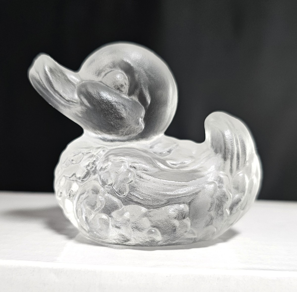 工芸品 DUCK PAIR GLASS FIGURINE Wholesale SALE Duck Pair Mini Art Glass Decorative Figurine