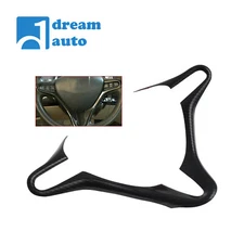 Carbon Fiber Textured Steering Wheel Trim Protection Sticker for Honda Civic