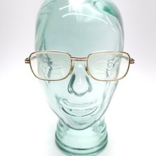 Universal 1/20 12k GF Gold Square Vintage Full Rim Eyeglasses Frame 52-20-130