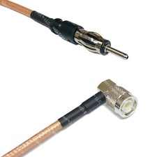 RG400 AM/FM MALE to TNC Male Angle RF Cable FAST-SHIP LOT