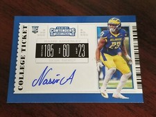 2019 Contenders Draft #305 Nasir Adderley Delaware Chargers Rookie Auto B