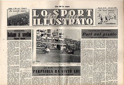 [SM4] RIVISTA LO SPORT ILLUSTRATO DEL SUD ANNO 1948 NUMERO 16 PARI NEL PIANTO