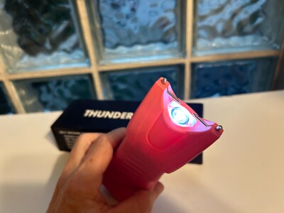 Thunder Blast Personal Defense Rechargeable Stun Gun w/ LED Flashlight