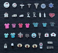 Floating Charms Nurse Medical Doctor for Glass Lockets
