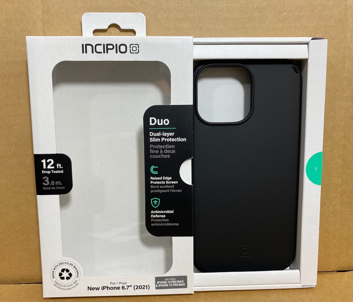 Custodia Incipio Duo Per IPhone 13 Serie – Protezione Caduta 12ft, Nera/blu - Foto 2