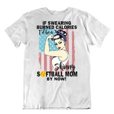 Softball Sport TShirt Tee Shirt Gift Cool Present Cute Funny Color Play Joke Mom