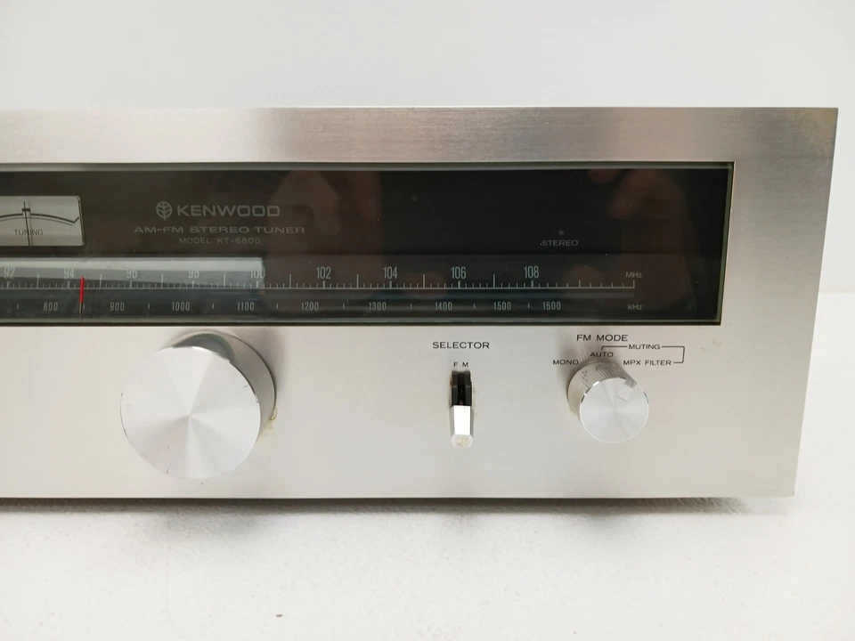 Kenwood KT-6500 AM-FM Stereo Tuner Analog JAPAN - WORKS - Image 4 of 4