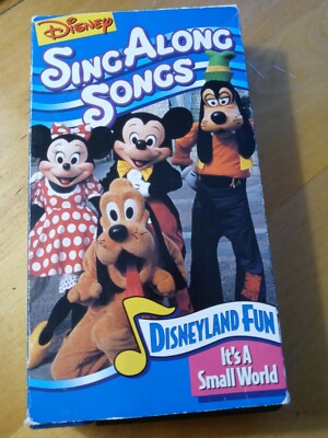 VHS Disney Sing Along Songs - Disneyland Fun It's A Small World