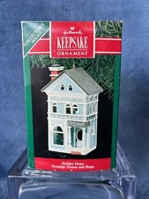 Hallmark Keepsake Ornament 1990~ Holiday Home #7 Nostalgic Houses Shops *23
