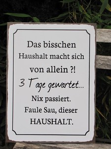 Details Zu Shabby Chic Metallspruchschild Haushalt Metallschild Lustige Sprüche