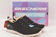 Women's Skechers Virtue- Show Runner Sneaker in Black/Pink SIze 9 Wide 104437