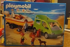 Playmobil Family Fun Monospace et Remorque Bateau 4 Personnages Boîte Neuve 4144