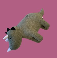 Pillowfort Dinosaur Green Plush Throw Pillow 21  Triceratops Stuffed Animal Toy