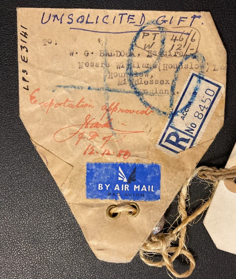 GOLD COAST 1950/51 CHARGE/AIRMAIL LABELS. SOME MARKS/WEAR/DAMAGE. eBay